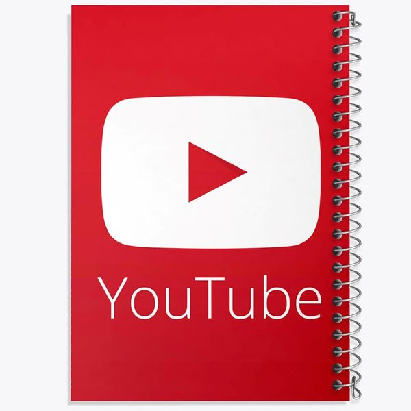 دفتر نقاشی 50 برگ خندالو مدل یوتیوب YouTube کد 8429