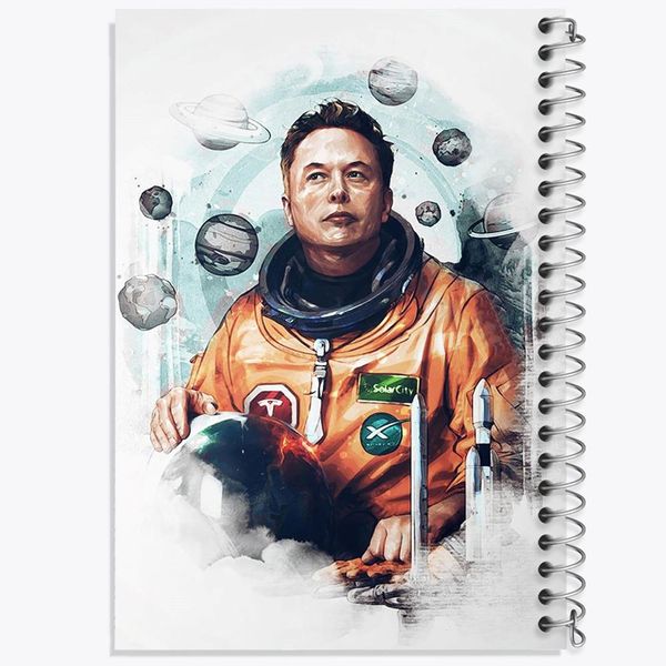 دفتر بولت ژورنال 50 برگ خندالو طرح ایلان ماسک Elon Musk کد 10916