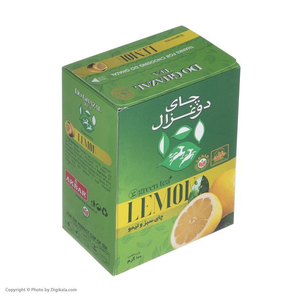 چای سبز و لیمو دو غزال - 100 گرم