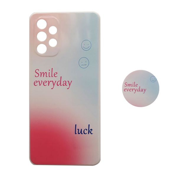 کاور طرح Smile Everyday کد S8952 مناسب برای گوشی موبایل سامسونگ Galaxy A32 4G به همراه پایه نگهدارنده