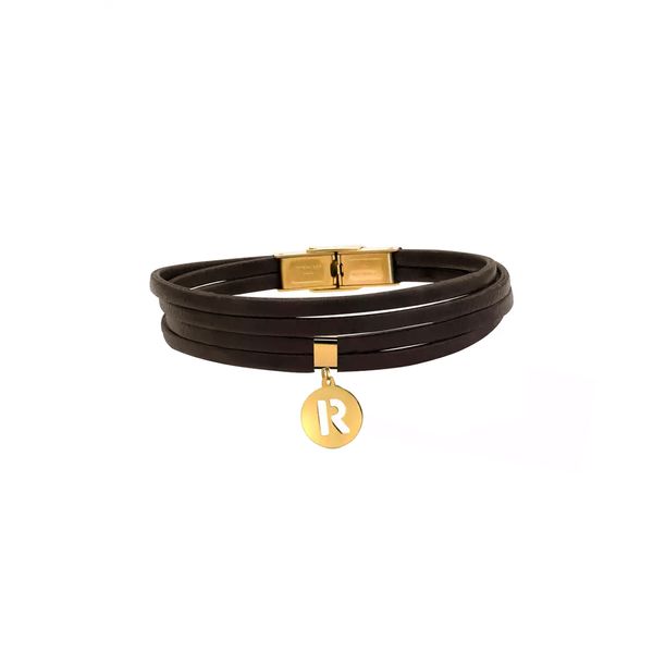 دستبند طلا 18 عیار زنانه روبی آرت گالری مدل حروف R - 2