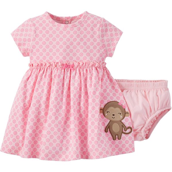 ست پیراهن و شورت نوزادی کارترز مدل میمون کوچولو