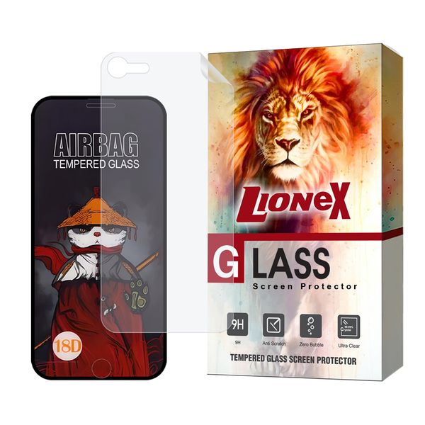 محافظ صفحه نمایش لایونکس مدل AIRNABKLI مناسب برای گوشی موبایل اپل iPhone 8 / 7 به همراه محافظ پشت گوشی