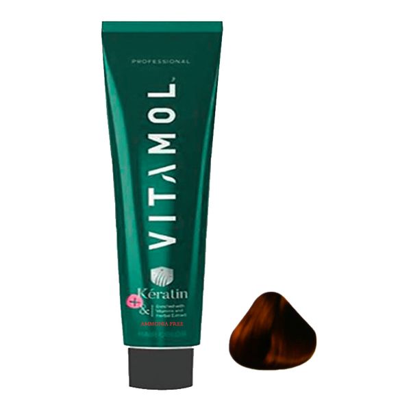 رنگ مو ویتامول سری None Ammonia شماره CH6.8 حجم 120 میلی لیتر رنگ بلوند شکلاتی تیره