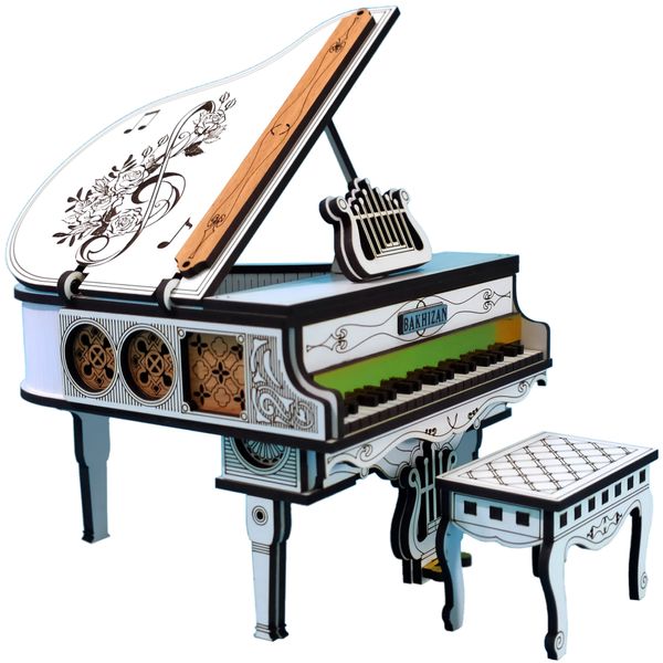 ماکت دکوری دست سازه های باخیزان مدل  پیانو رز سفید