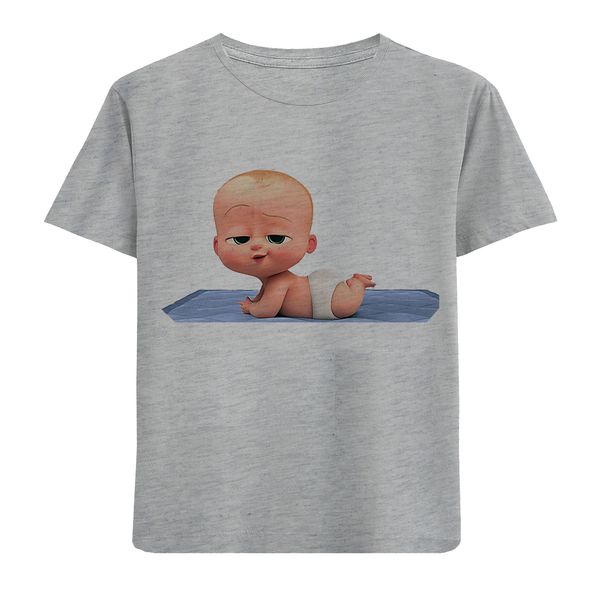 تی شرت آستین کوتاه بچگانه مدل بچه رئیسD216 Baby