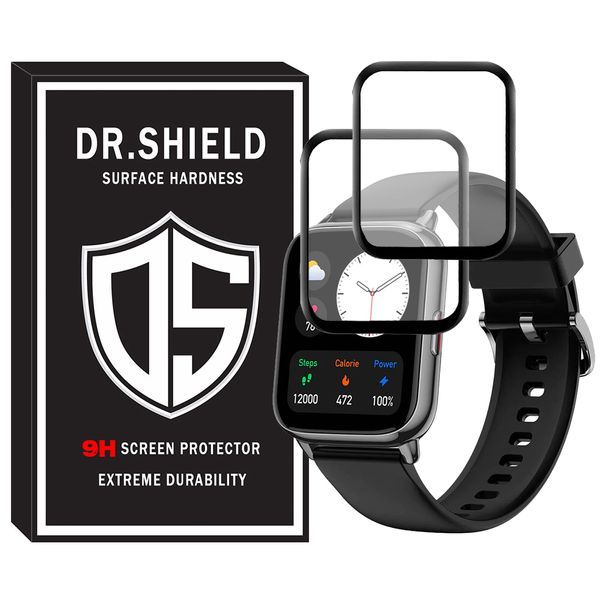محافظ صفحه نمایش دکترشیلد مدل DR-PM مناسب برای ساعت هوشمند امیزفیت Amazfit Pop 2 بسته دو عددی