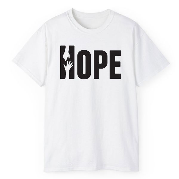 تی شرت آستین کوتاه مردانه مدل HOPE کد 590
