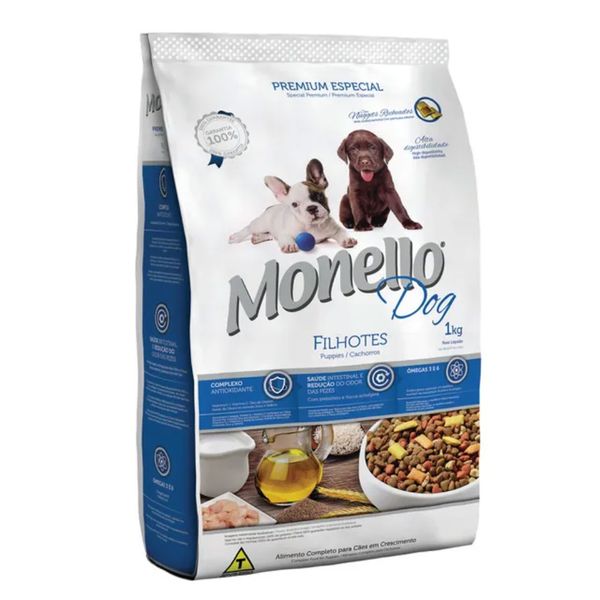 غذای خشک سگ مونلو مدل puppies وزن 1 کیلوگرم