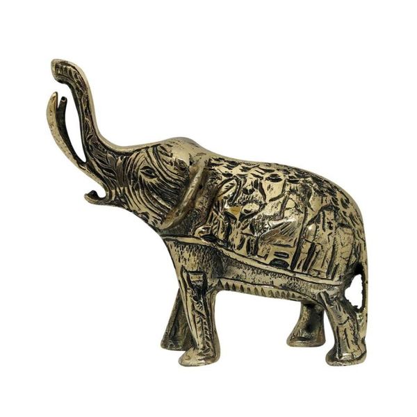 دکوری برنجی مدل فیل حجری