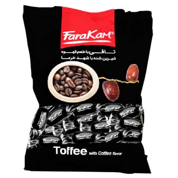 شکلات تافی قهوه بدون قند با شهد خرما فراکام - 1000 گرم