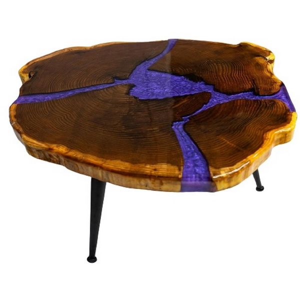 میز جلومبلی مدل چوب و رزین