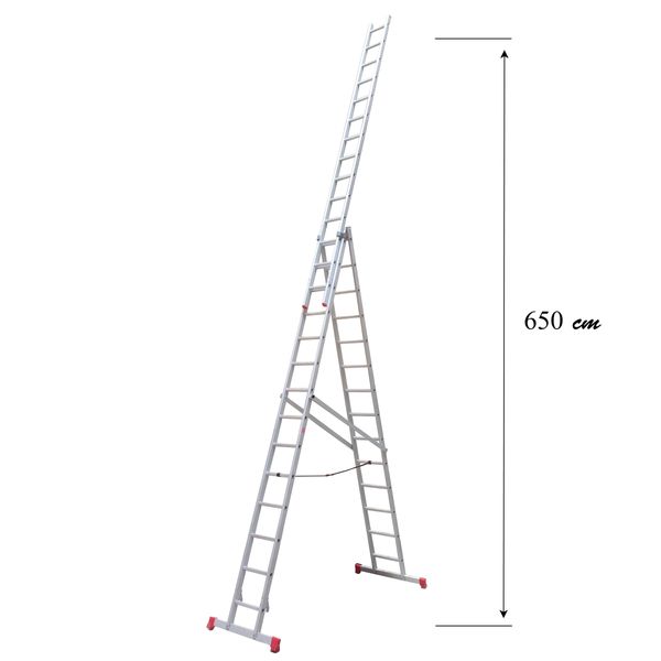 نردبان 42 پله آلوپات مدل دوطرفه کشویی 12m