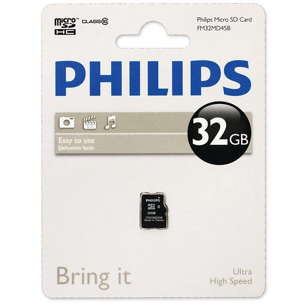 کارت حافظه microSDHC فیلیپس مدل FM32MD45B کلاس 10 ظرفیت 32 گیگابایت
