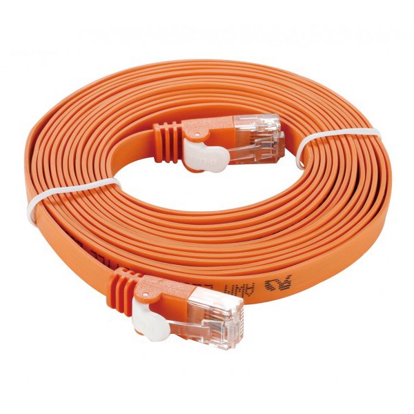 کابل شبکه 3 متری CAT5E نارنجی رنگ دی-لینک مدل NCB-5EUORGF1-3