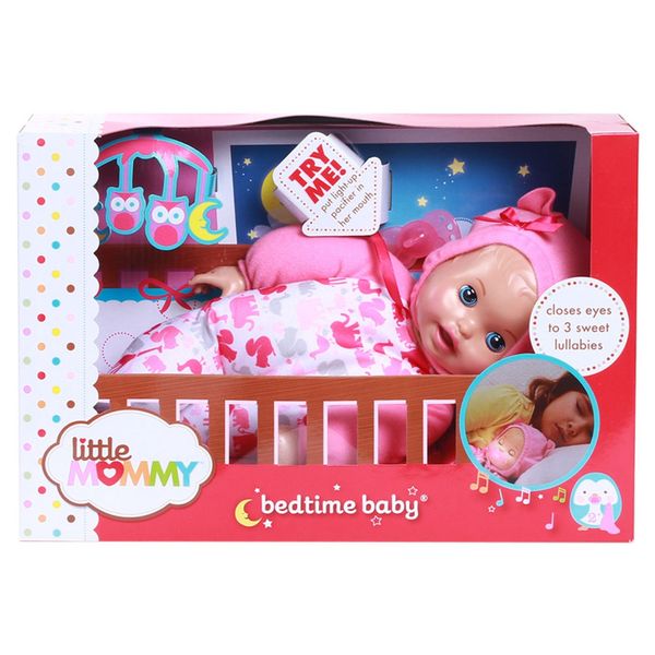 عروسک متل مدل Little Mommy Bed Time Baby
