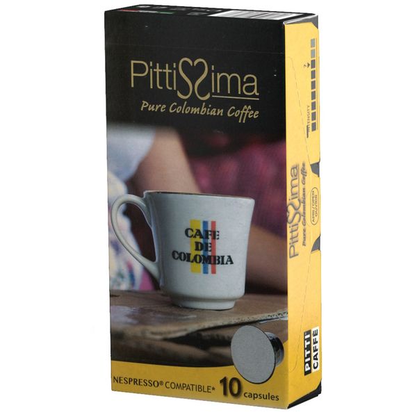 کپسول نسپرسو پیتی کافه مدل Pittissima Pure Colombian بسته 10 عددی