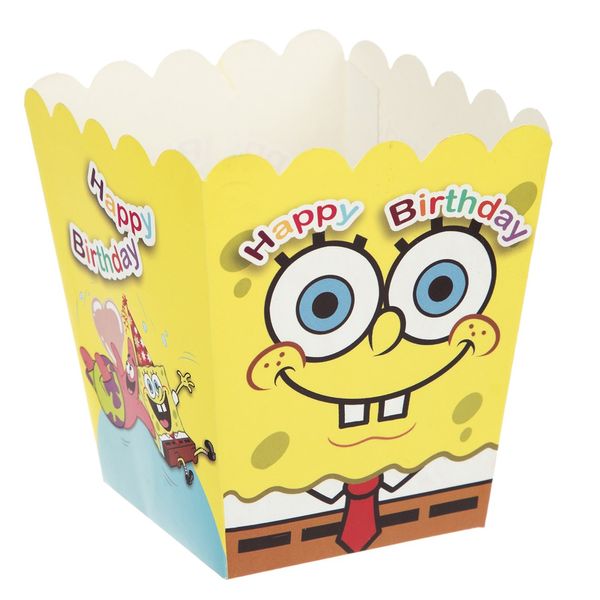ظرف پاپ کورن مدل Sponge Bob بسته 10 عددی