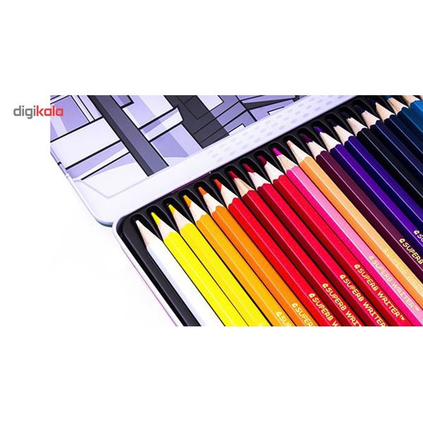 مداد رنگی 36 رنگ پیکاسو مدل Superb Writer طرح لوکوموتیو