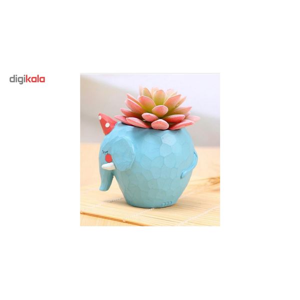 گلدان دکوگل طرح فیل آبی مدل DG005