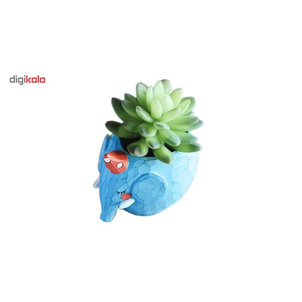 گلدان دکوگل طرح فیل آبی مدل DG005