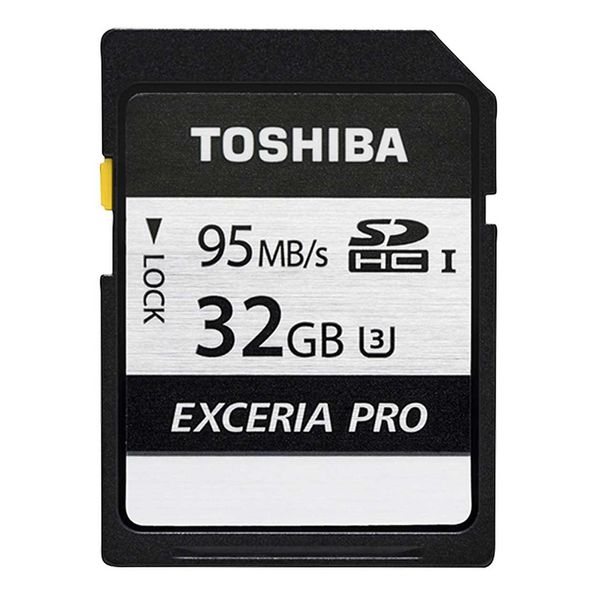 کارت حافظه SDHC توشیبا مدل Exceria Pro N401 کلاس 10 استاندارد UHS-I U3 سرعت 95MBps ظرفیت 32 گیگابایت