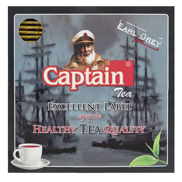 چای کاپیتان تی بگ عطری پاکتدار 100 عددی