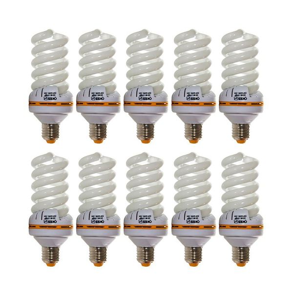 لامپ کم مصرف 35 وات اوکس مدل CFL35X10 پایه E27 بسته 10 عددی
