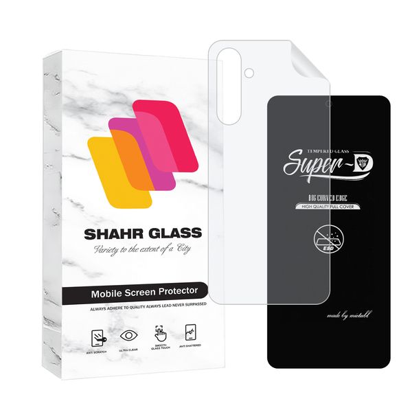 محافظ صفحه نمایش شهر گلس مدل SUPNABKSH مناسب برای گوشی موبایل سامسونگ Galaxy A54 5G به همراه محافظ پشت گوشی