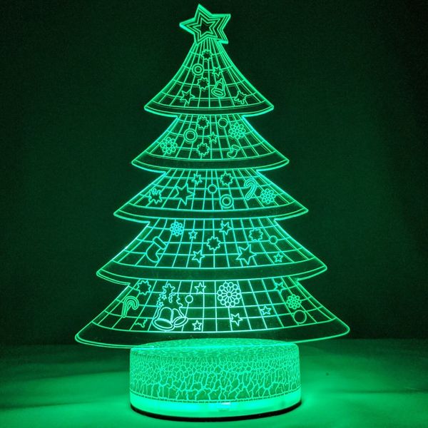 چراغ خواب سه بعدی زیما مدل درخت کریسمس