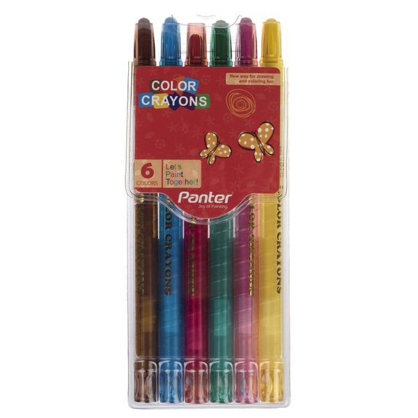 مداد شمعی 6 رنگ پنتر مدل Color