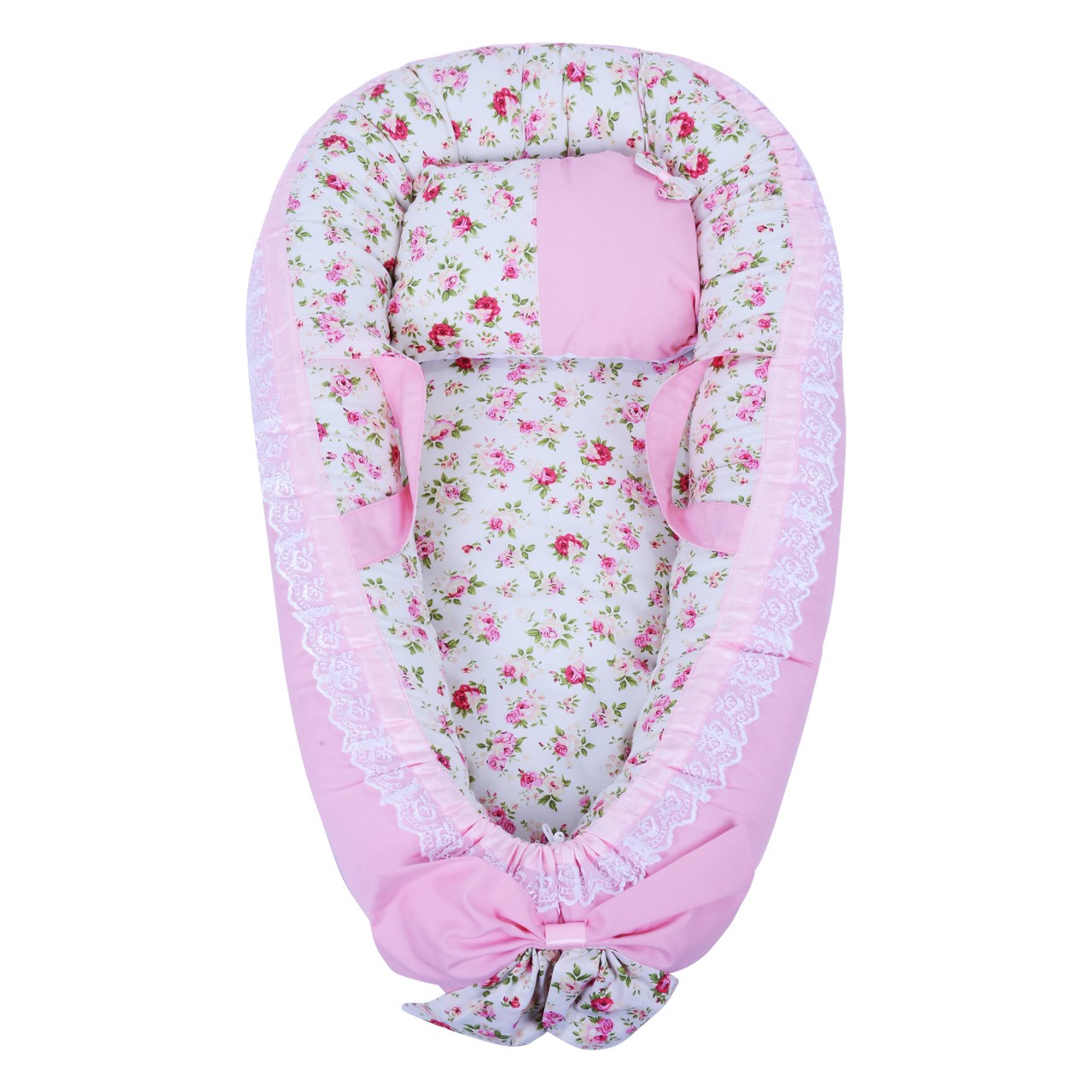 سرویس 3 تکه خواب نوزادی ژینورا مدلFloral Pink