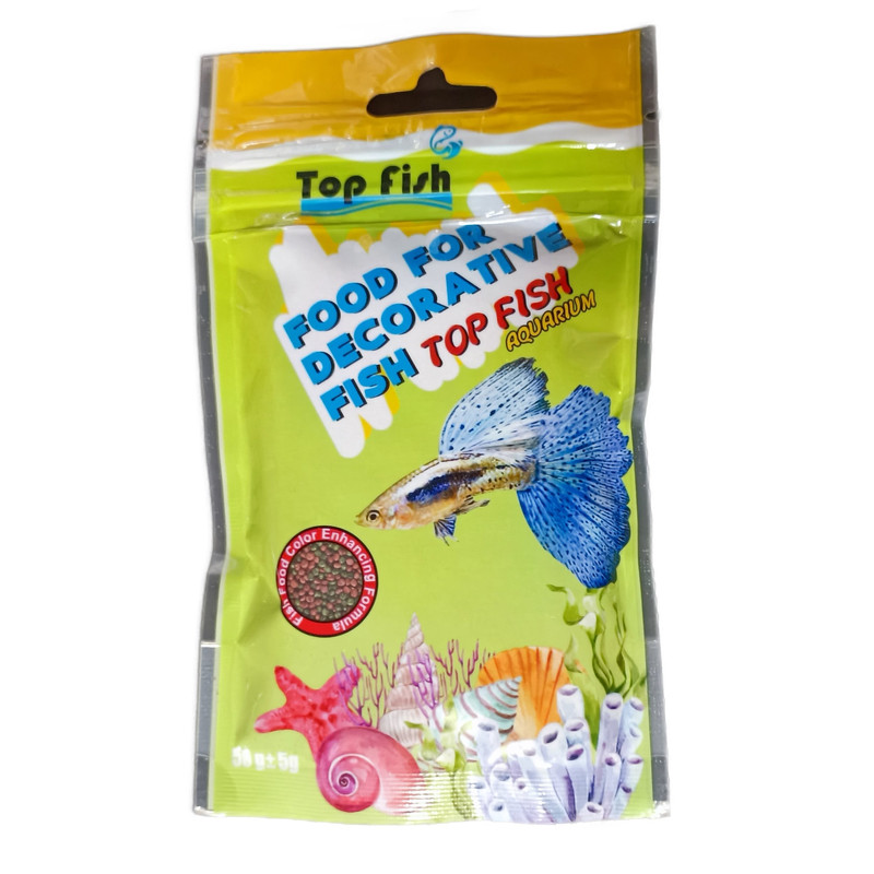 غذا ماهی تاپ فیش مدل گوپی گرانول 50 گرم
