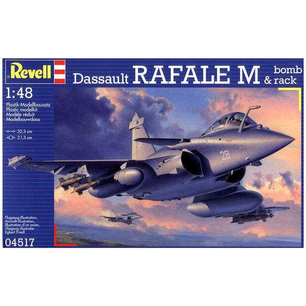مدل‌ سازی ریول مدل Dassault Rafale M And Bomb Rack 04517