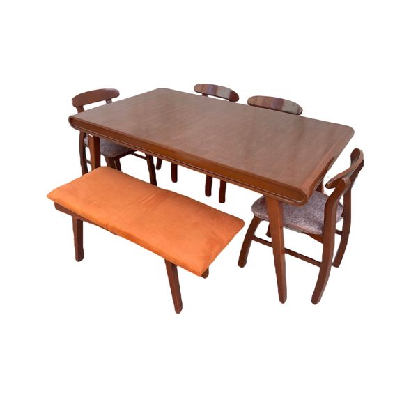 میز و صندلی ناهارخوری 6 نفره گالری چوب آشنایی مدل 814