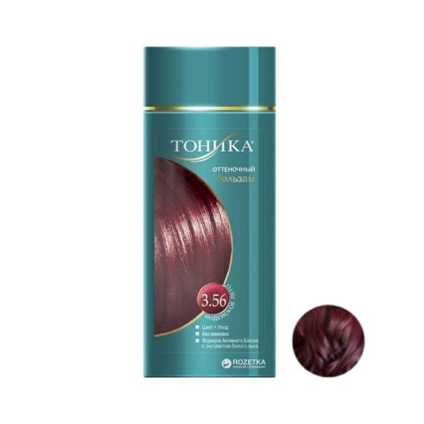 شامپو رنگ مو تونیکا شماره 3.56 حجم 150 میلی لیتر رنگ قرمز قهوه ای تیره