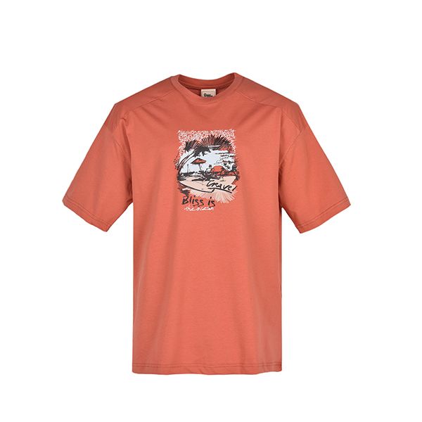 تی شرت آستین کوتاه مردانه بادی اسپینر مدل 5380 کد 1 رنگ آجری 