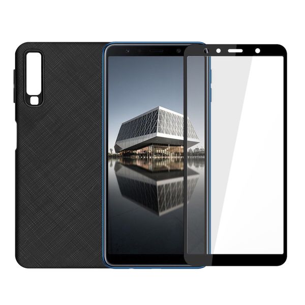 کاور سومگ مدل SC-i001 مناسب برای گوشی موبایل سامسونگ Galaxy A750 / A7 2018 به همراه محافظ صفحه نمایش