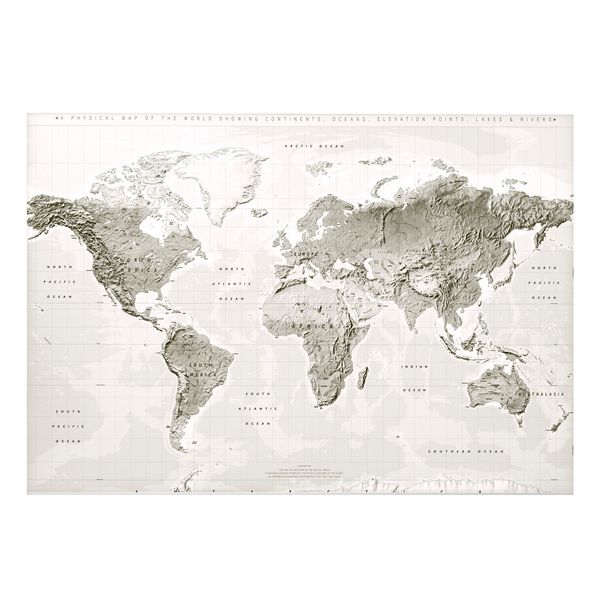 پوستر نقشه جهان ایکیا مدل BJORKSTA