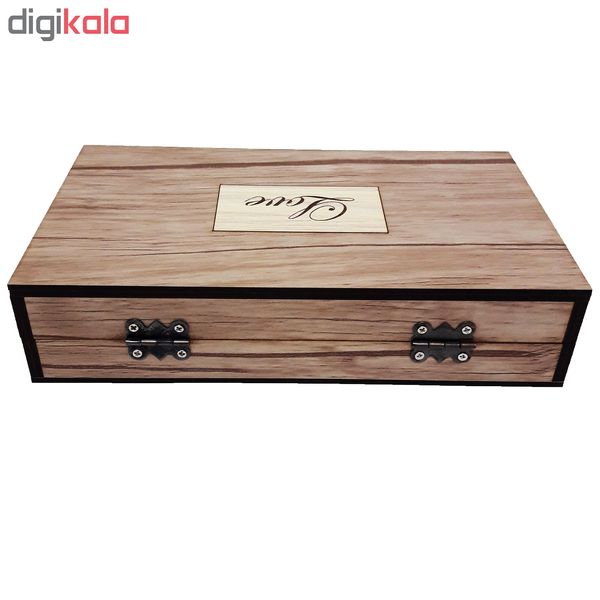 جعبه هدیه چوبی کادویی آیهان باکس مدل 57