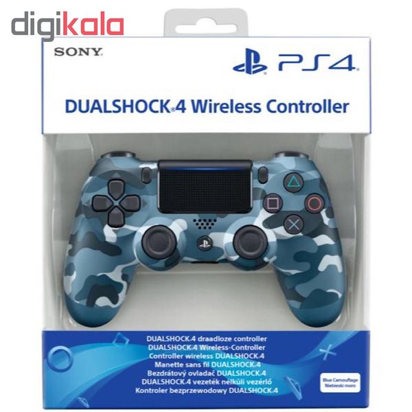 دسته بازی بی سیم مدل Dualshock 4 Blue Camo مناسب برای PS4