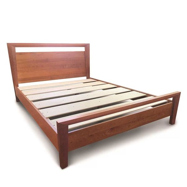 تخت خواب دو نفره تمام چوب صادراتی کد 56.0 سایز 160*213 سانتی متر