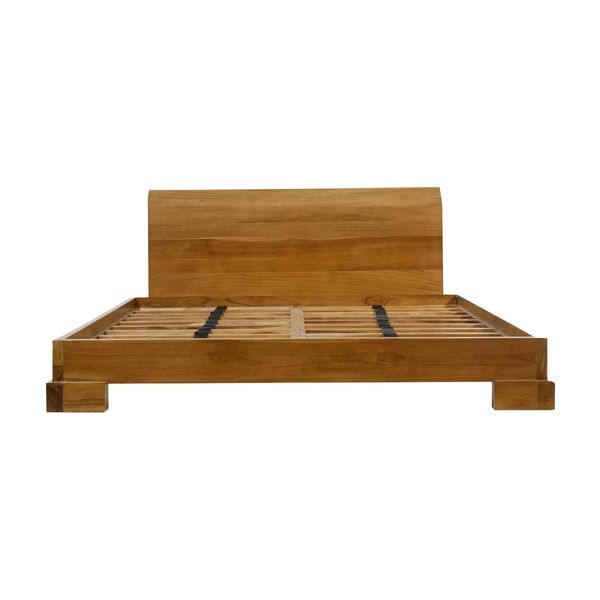 تخت خواب دو نفره تمام چوب صادراتی کد 57.0 سایز 208*221 سانتی متر