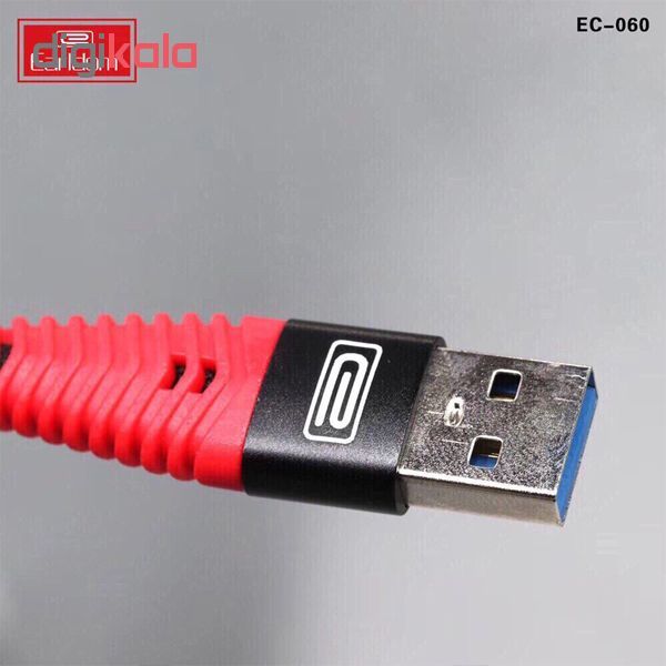 کابل تبدیل USB به microUSB ارلدام مدل EC-060M طول 1 متر