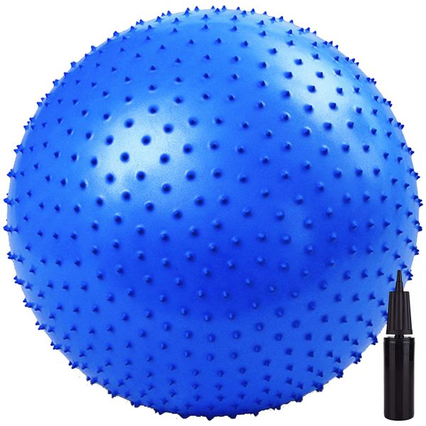 توپ بدنسازی جورکس اورجینال مدل MASSAGE GYM BALL 2019 قطر 65 سانتیمتر به همراه پمپ هوا و DVD و پاوربالانس