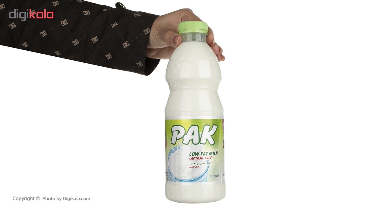 شیر کم چرب بدون لاکتوز پاک - 1 لیتر