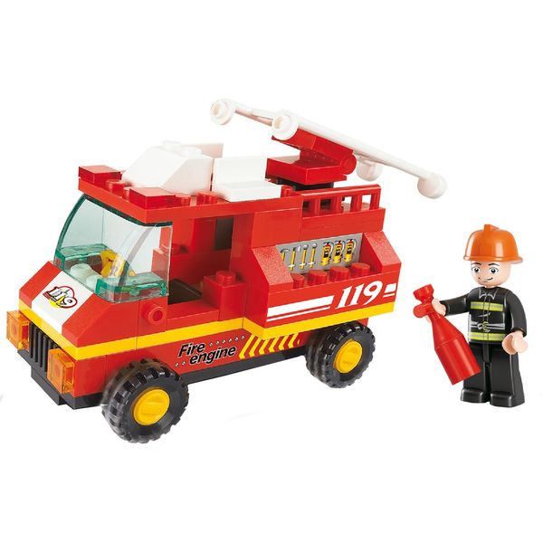 اسباب بازی ساختنی اسلوبان مدل Fire Truck M38-B0173