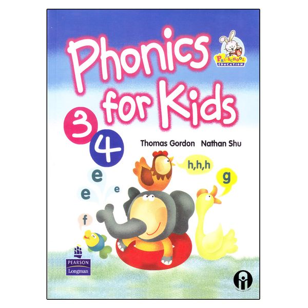کتاب Phonics for Kids 3+4 اثر Thomas Gordon and Nathan Shu انتشارات الوندپویان