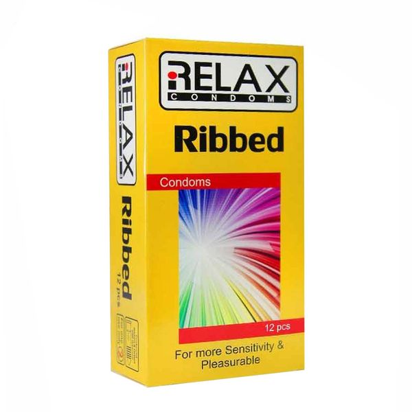 کاندوم ریلکس مدل RIBBED کد A10 بسته 12 عددی