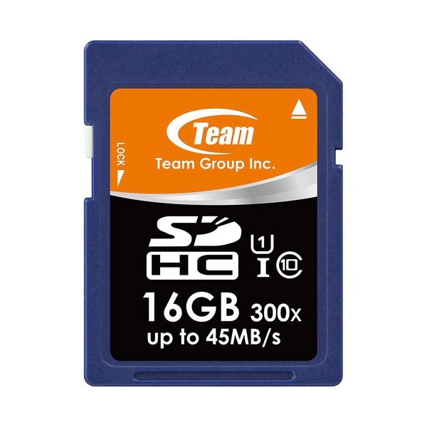 کارت حافظه SDHC تیم گروپ مدل TSDHC16GU1 کلاس 10 استاندارد UHS-I U1 سرعت 300X 45MBps ظرفیت 16 گیگابایت